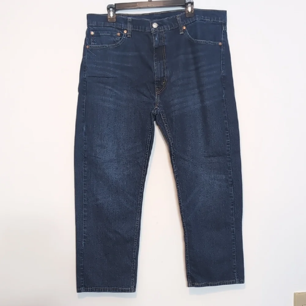 Levi's 505 Regular Fit Dark Wash Blue Jeans